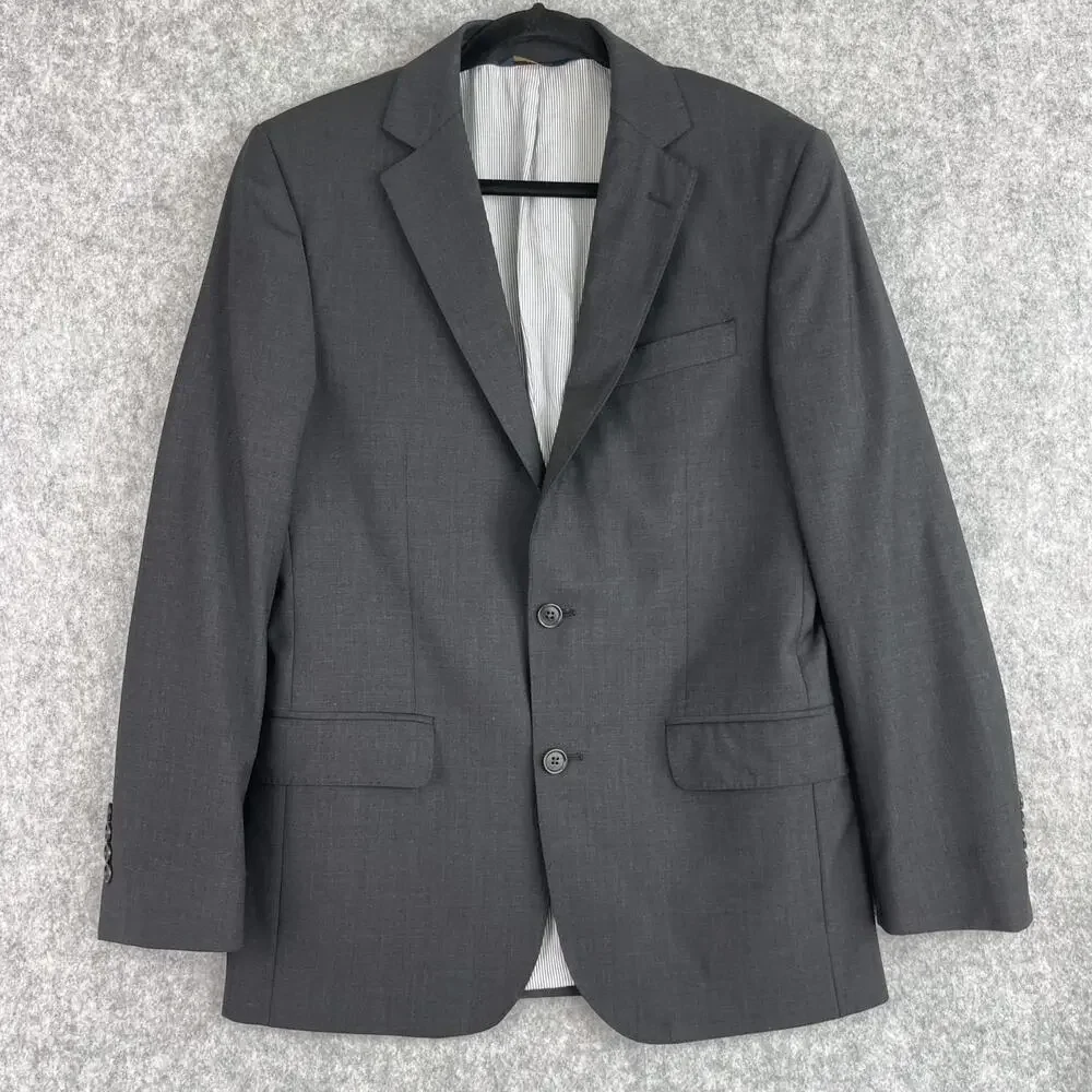 Brooks Brothers Explorer Blazer Mens 38R Regent Fit Dark Gray Jacket Sports Coat
